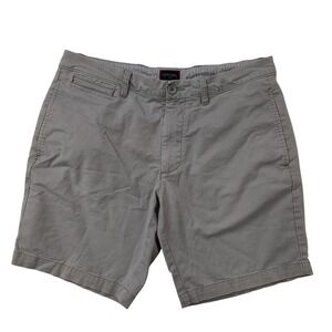 UNTUCKit Men's Gray Chino Shorts Size 34 Cotton Stretch Flat Front Casual